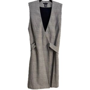 The Limited Black and White Plaid Dress